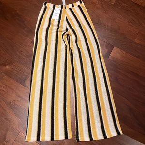 ZARA striped knit beach trousers